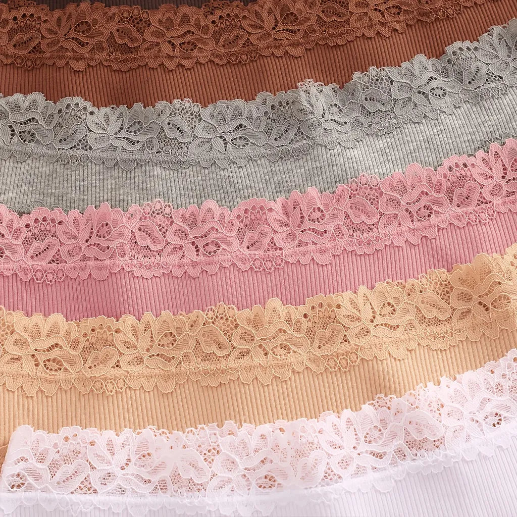 CottonLace レースブラジリアン抗菌パンティー