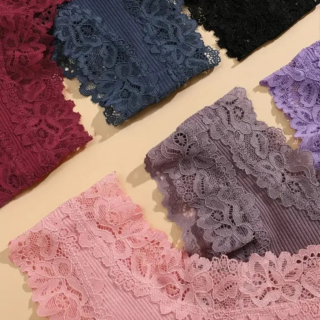 CottonLace レースブラジリアン抗菌パンティー