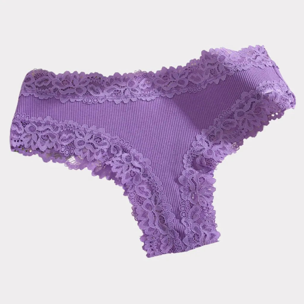 CottonLace レースブラジリアン抗菌パンティー
