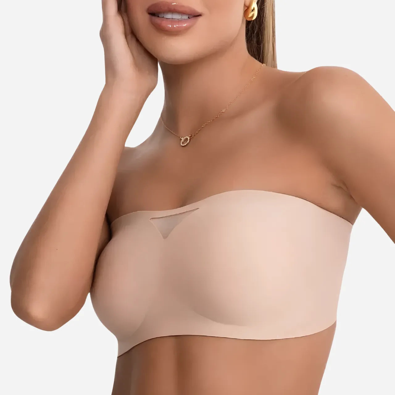 UltraFlexブラ - ストラップレス・取り外し可能カップ付き - 1枚買うと2枚