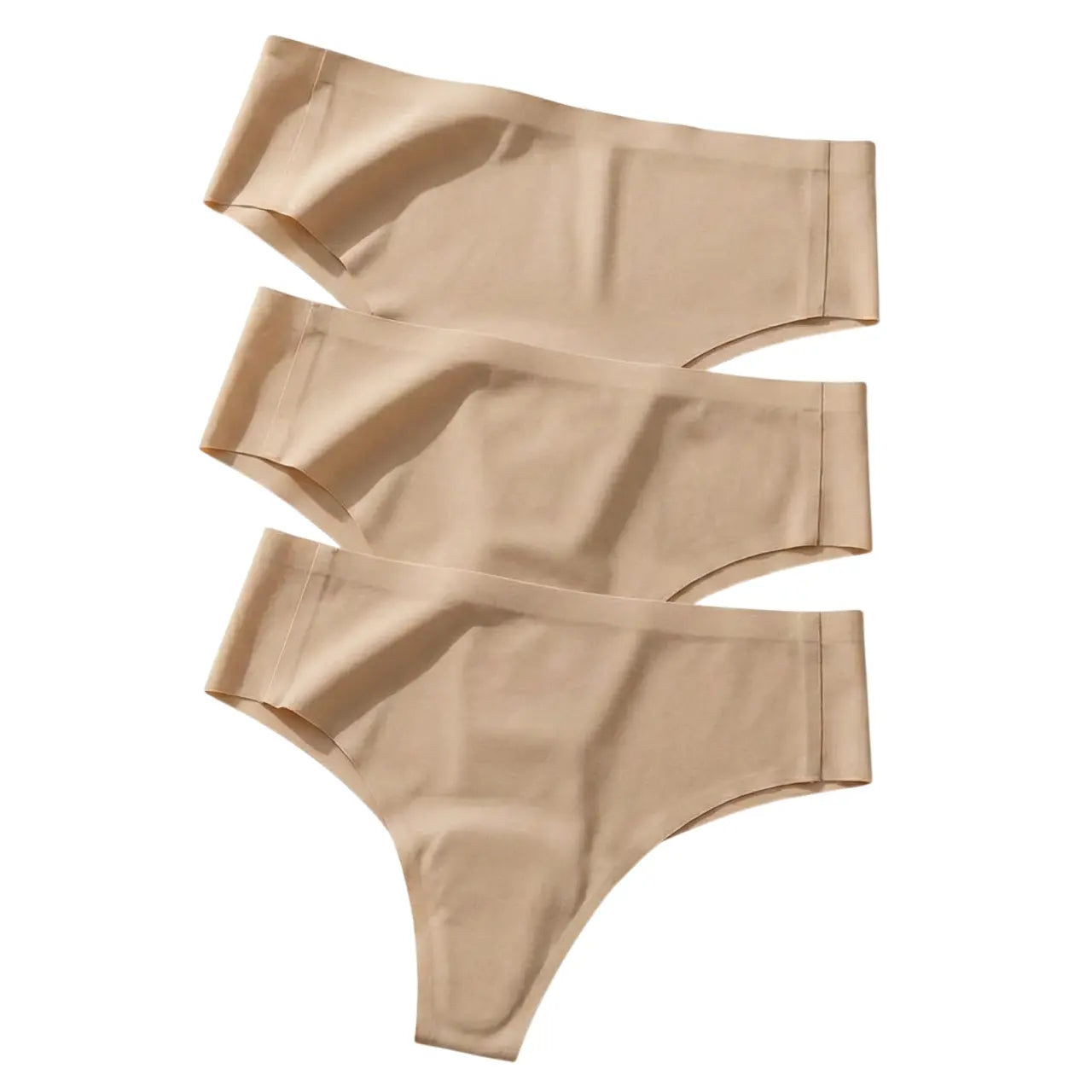 Tanga invisible anti-camel toe de tiro medio