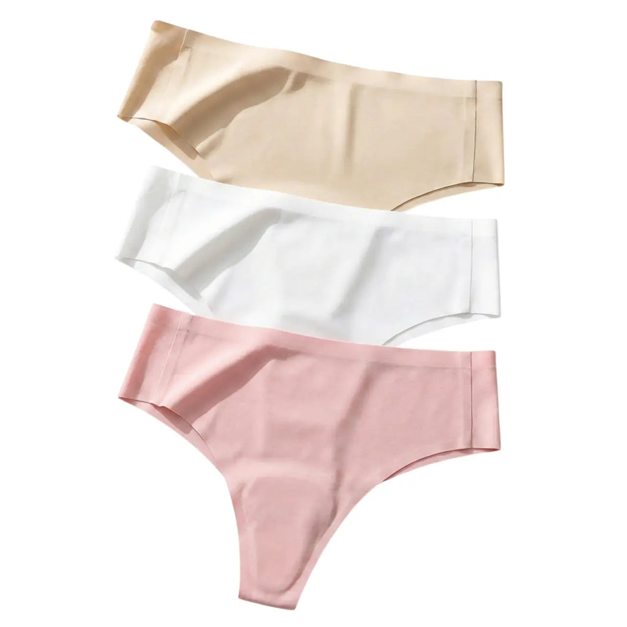 Tanga invisible anti-camel toe de tiro medio
