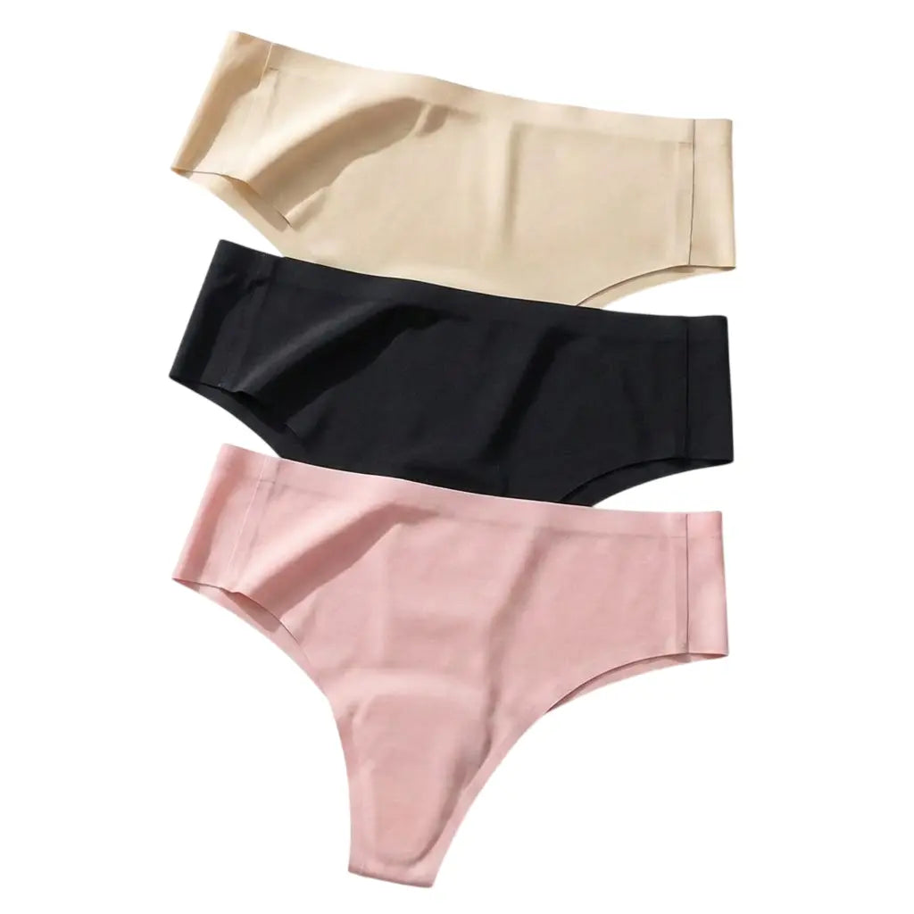 Tanga invisible anti-camel toe de tiro medio