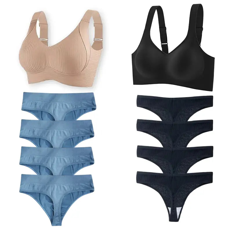 Comfort Plusセット – Comfort Plusブラ2枚 + FlexFit4枚 + CottonComfortショーツ4枚