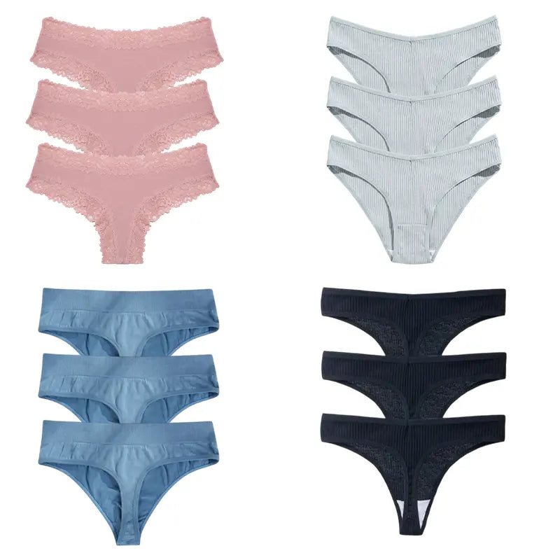 究極の快適セット – パンティ12枚(CottonLace、CottonComfort、Classic、FlexCotton)