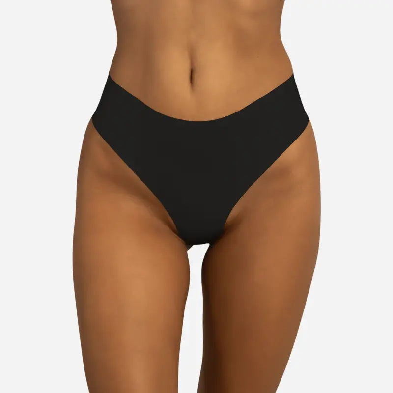 Tanga invisible anti-camel toe de tiro medio