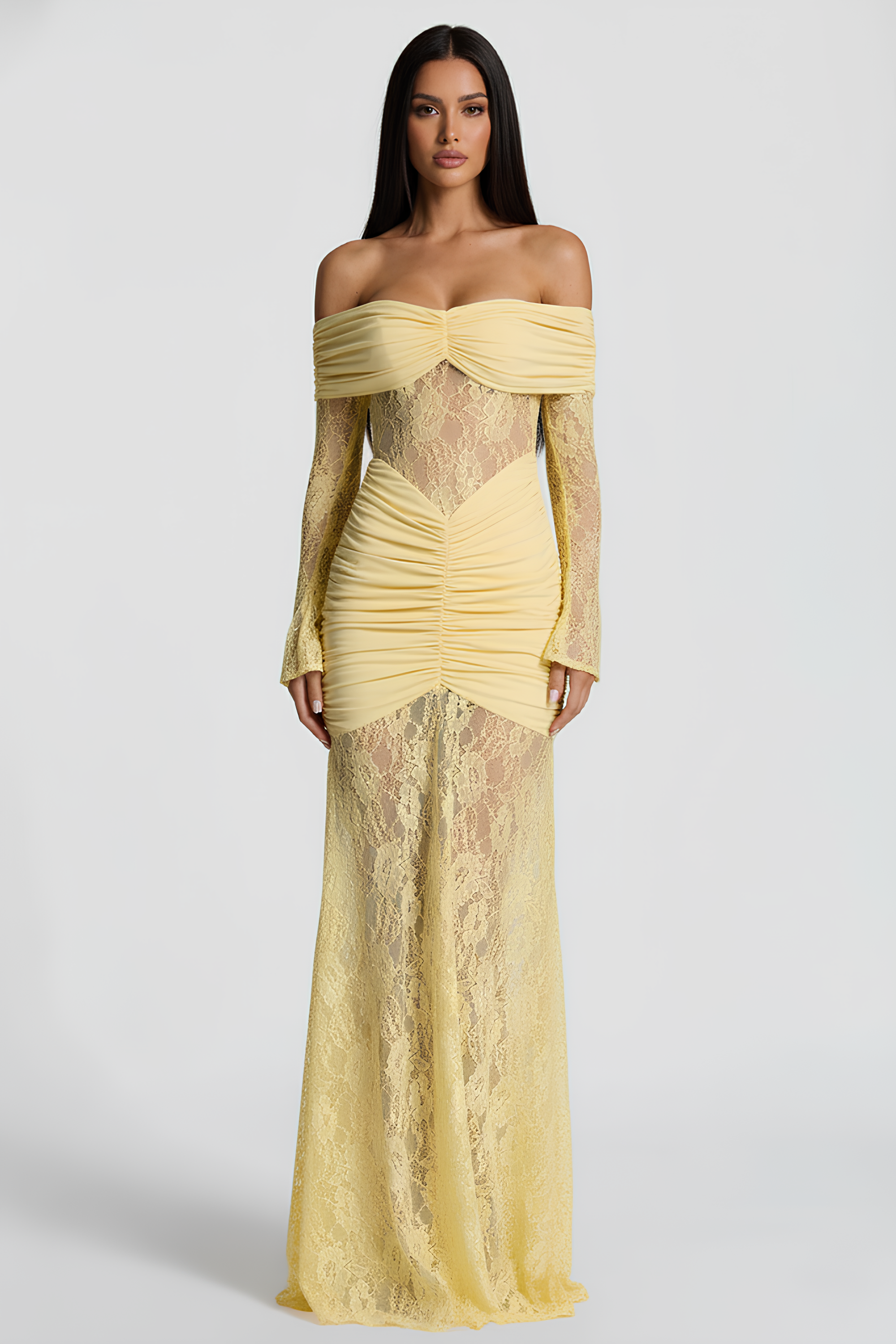 Karla Long Lace Dress