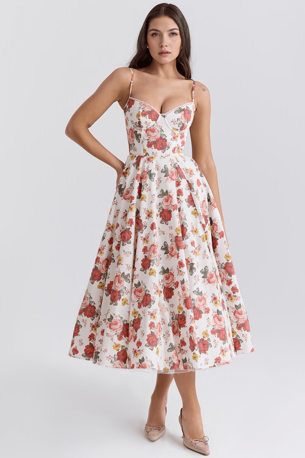 Cloe Midi Dress - Double Layer
