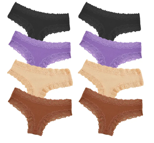CottonLace Slips – Brasilianischer Spitzenslip [Kaufe 4, erhalte 8]