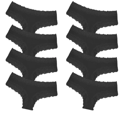 CottonLace Slips – Brasilianischer Spitzenslip [Kaufe 4, erhalte 8]