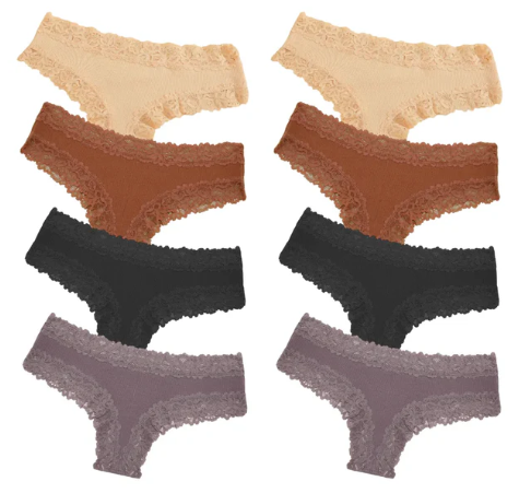 CottonLace Slips – Brasilianischer Spitzenslip [Kaufe 4, erhalte 8]