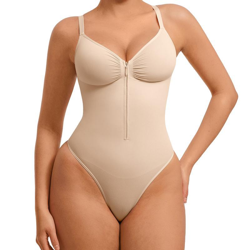 SCULPTZIP™ High-Elastic Zip Bodysuit with Waist Sculpt Technology
