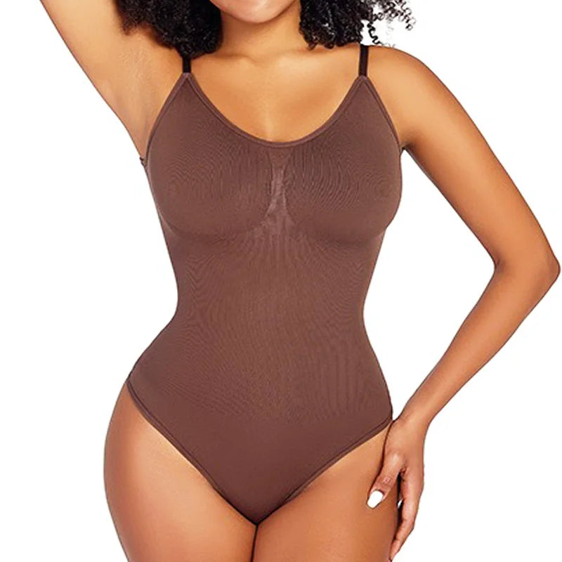 Suit Shape Slim Bodysuit - Silhouette and Comfort