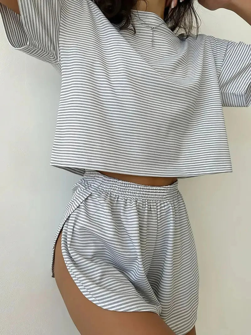 Women's Striped Pajama Set