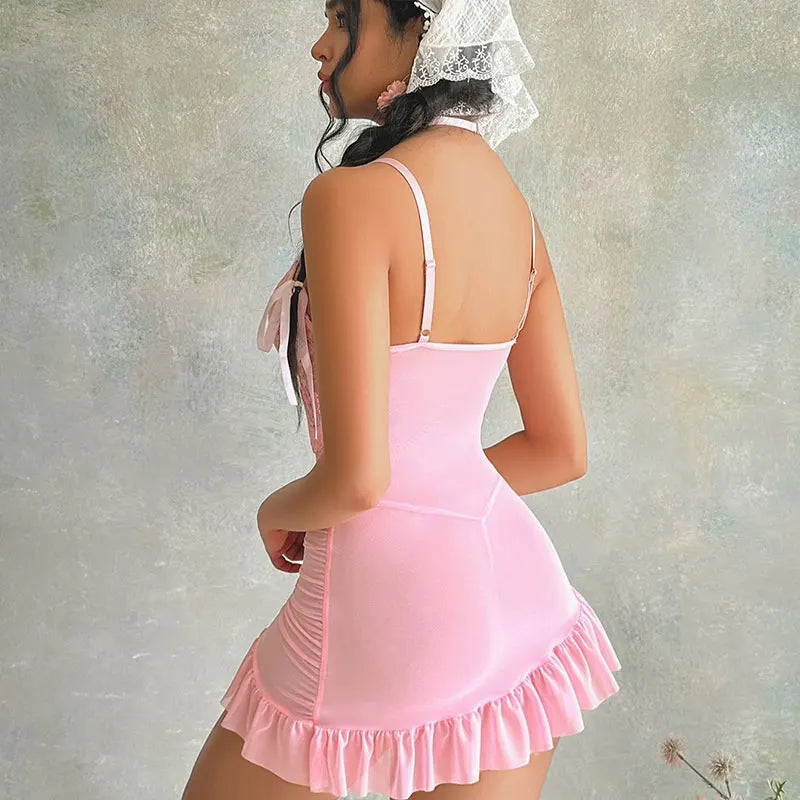 Short Sexy Nightdress with Thong