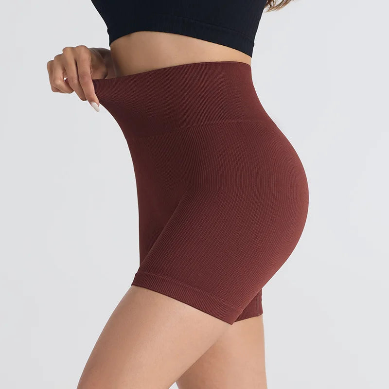Seamless Calções Desportivos – Conforto de Cintura Alta