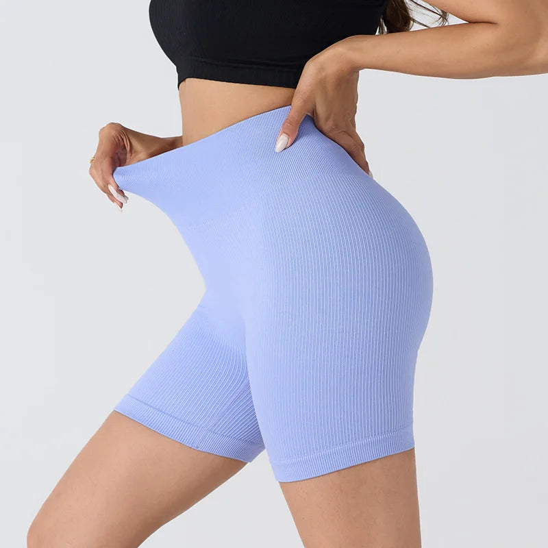 Seamless Calções Desportivos – Conforto de Cintura Alta