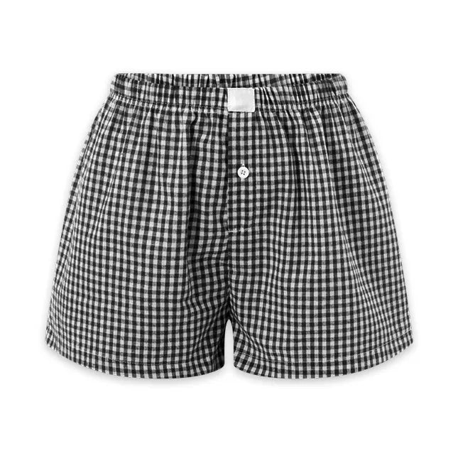 Calções Boxer com Cintura Elástica para Mulher
