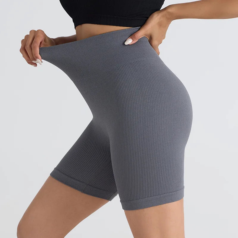 Seamless Calções Desportivos – Conforto de Cintura Alta