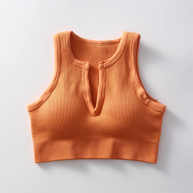 Seamless Push Up Sports Bra - Sexy Push Up Top