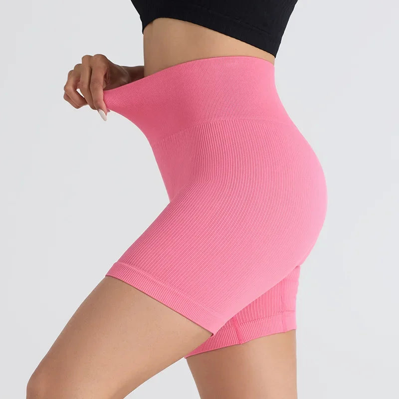 Seamless Calções Desportivos – Conforto de Cintura Alta