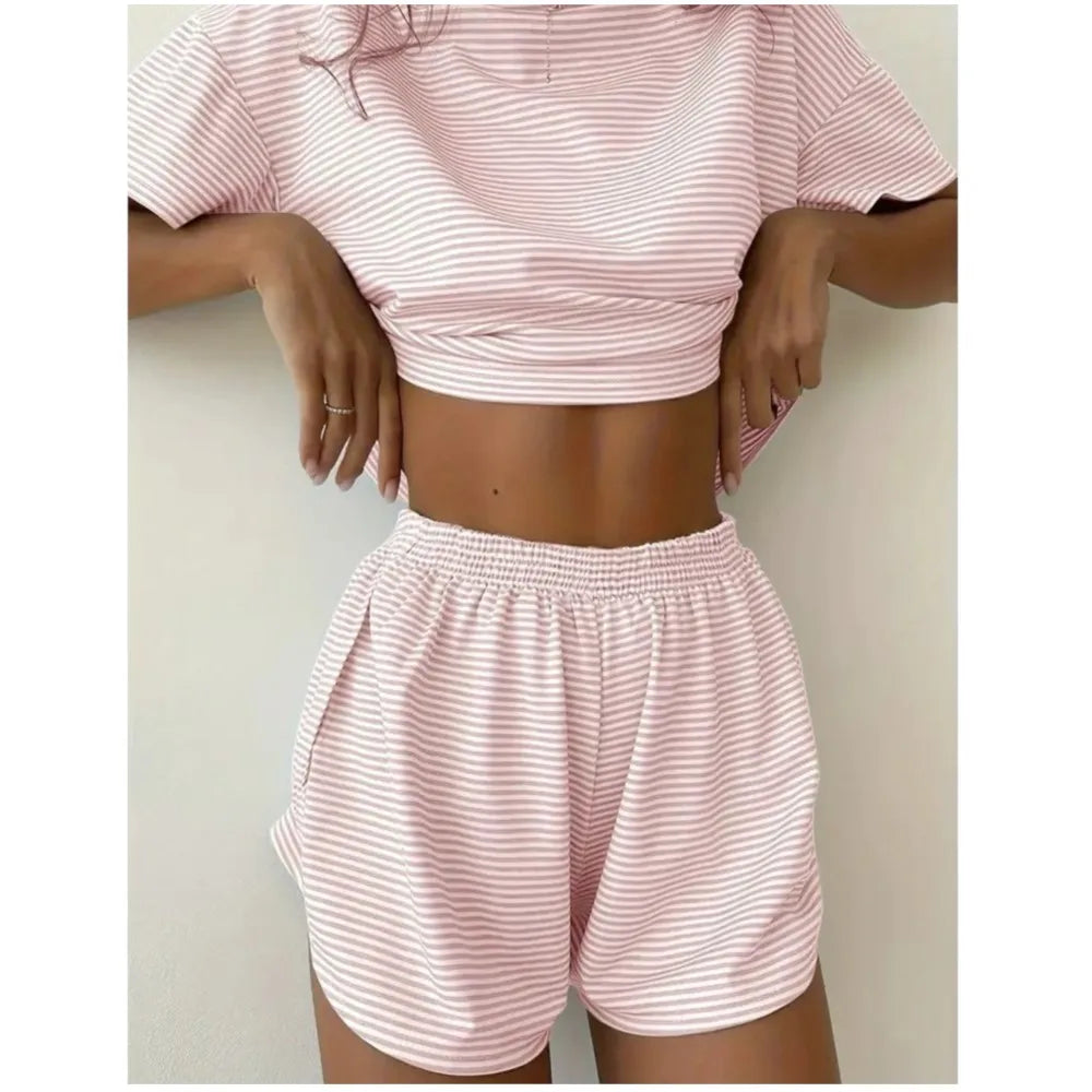 Women's Striped Pajama Set
