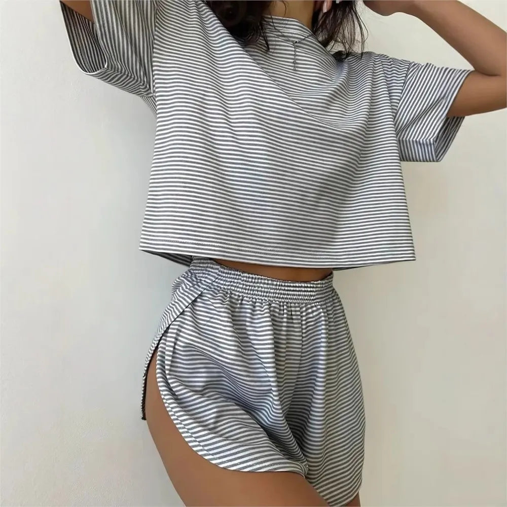 Women's Striped Pajama Set