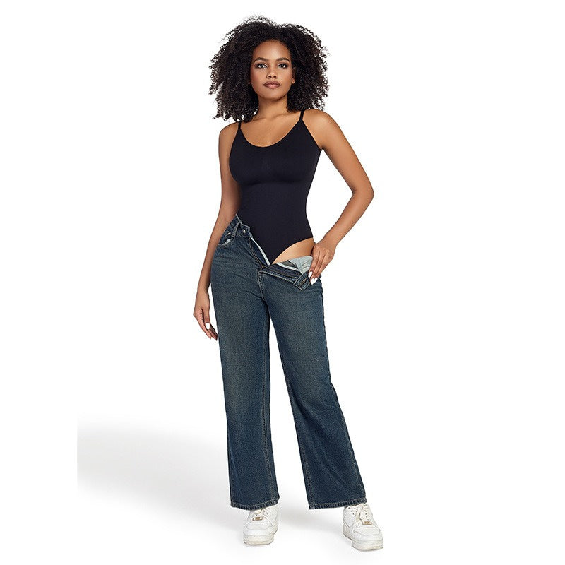 Suit Shape Slim Bodysuit - Silhouette and Comfort