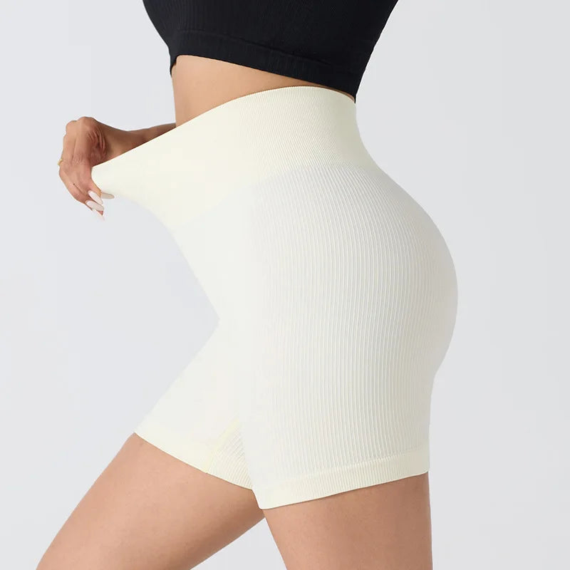 Seamless Calções Desportivos – Conforto de Cintura Alta