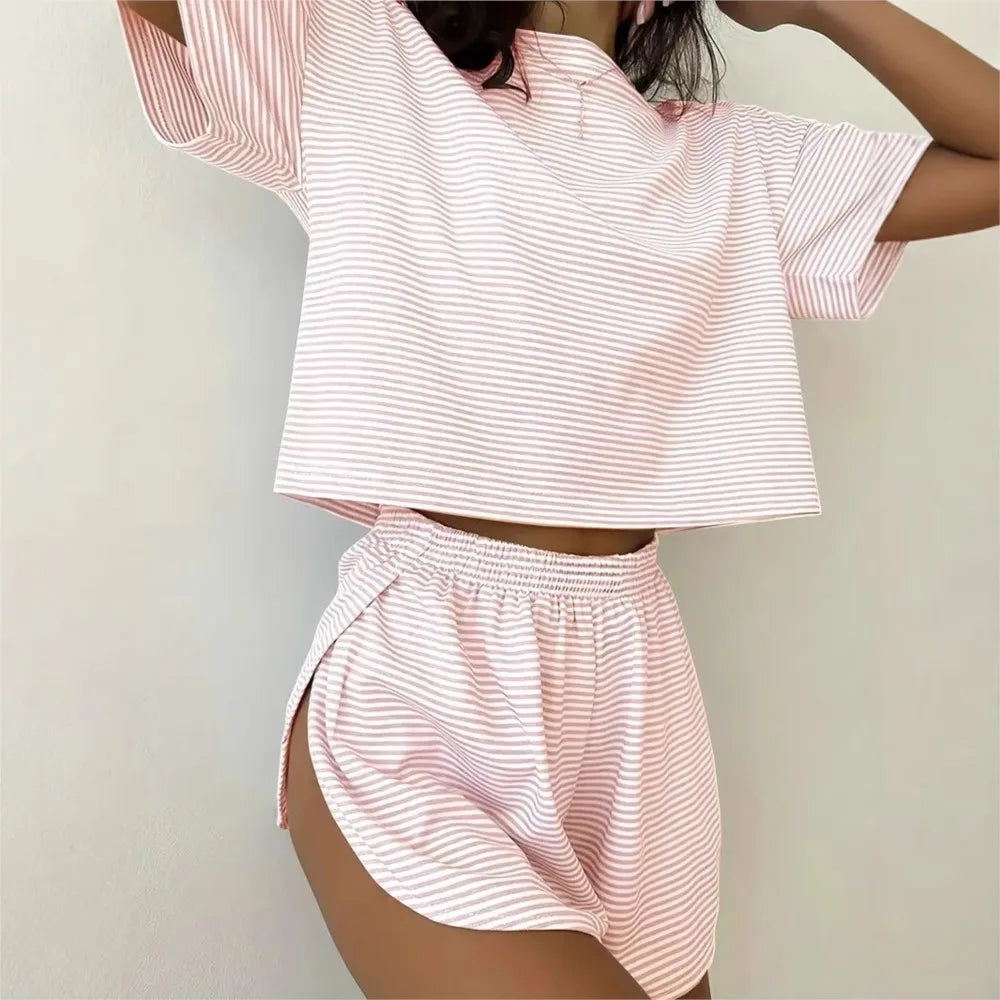 Women's Striped Pajama Set