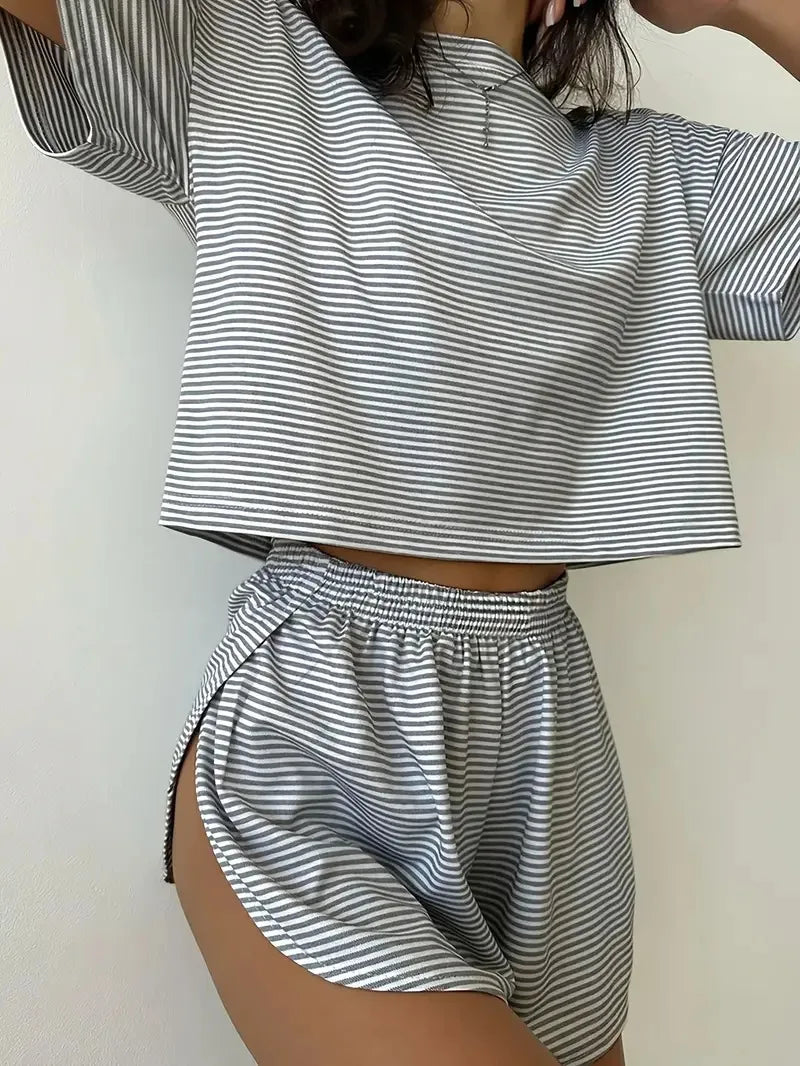 Women's Striped Pajama Set