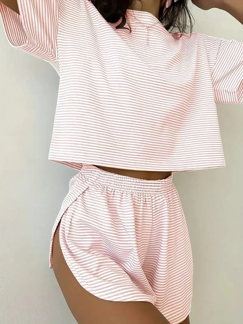 Women's Striped Pajama Set
