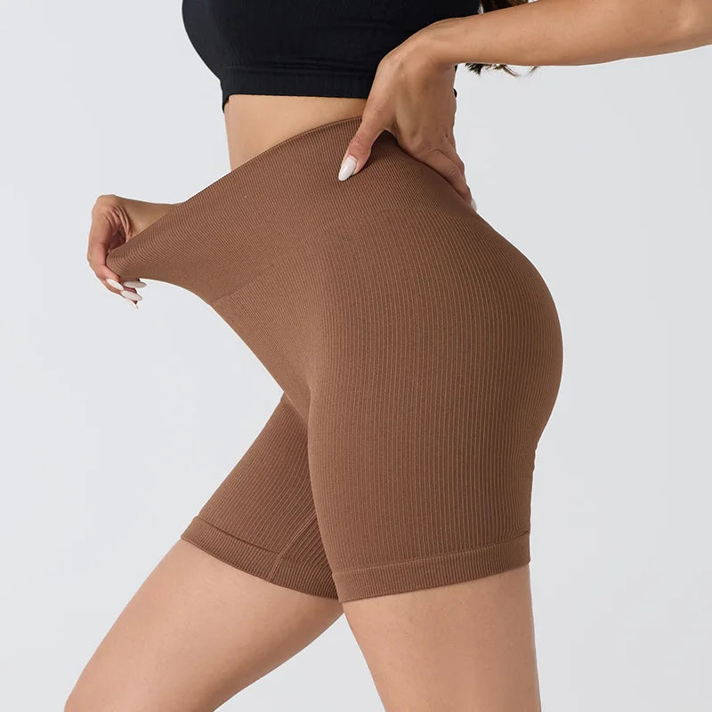 Seamless Calções Desportivos – Conforto de Cintura Alta