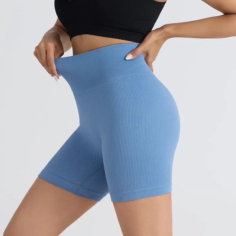 Seamless Calções Desportivos – Conforto de Cintura Alta