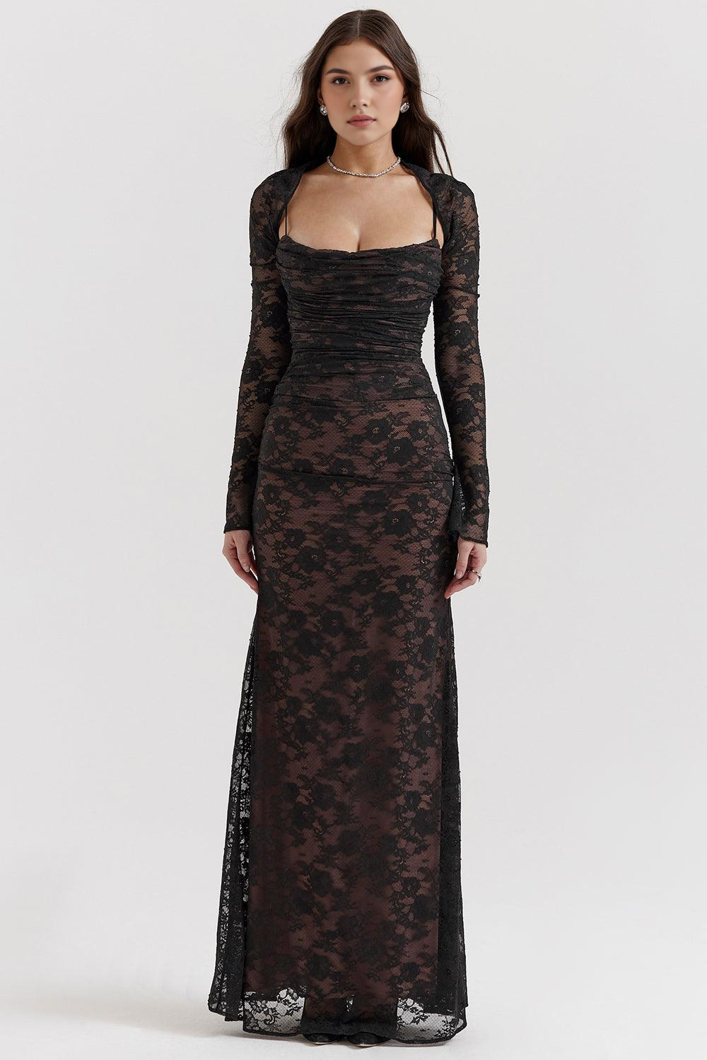 Briana Long Bustier Dress