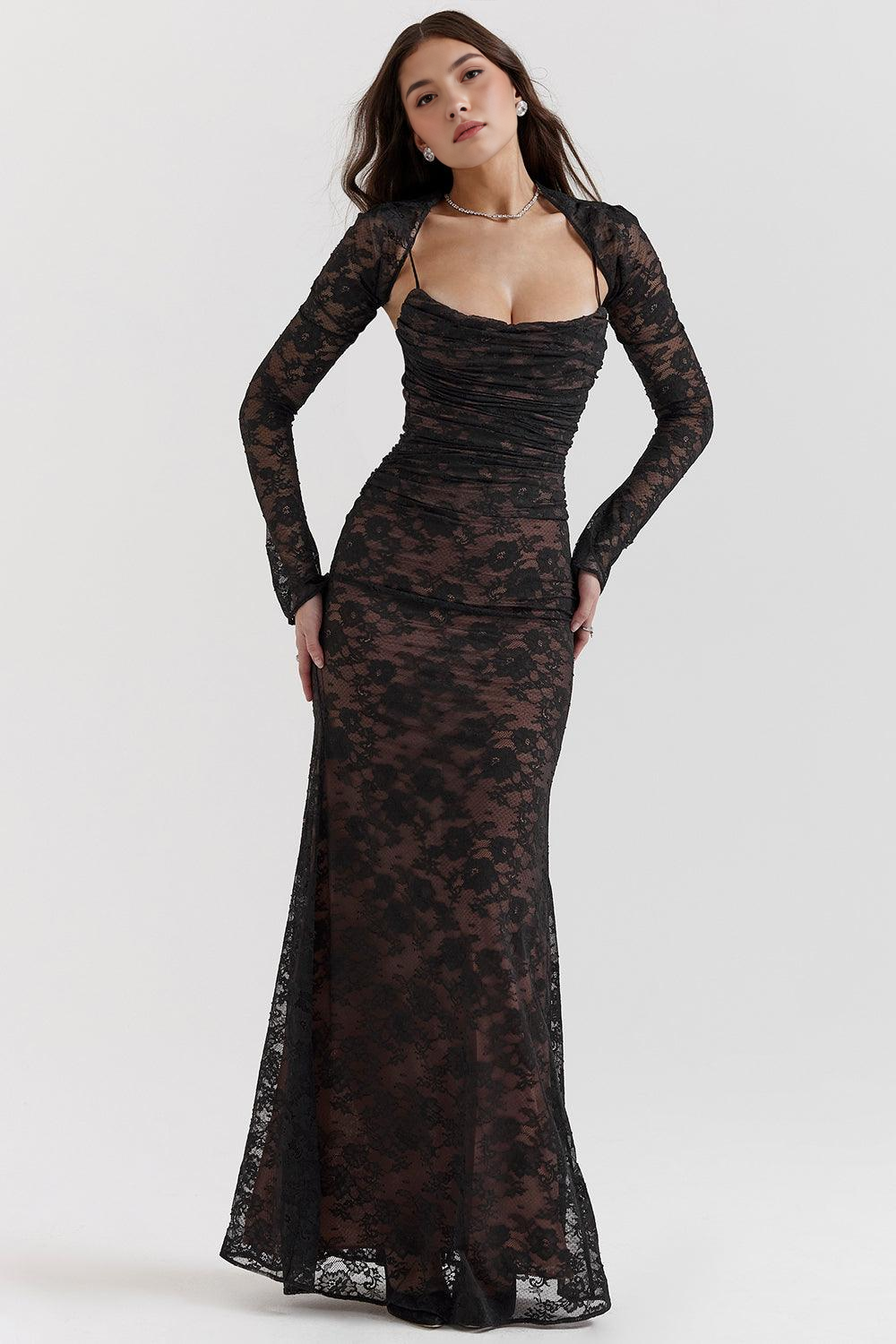 Briana Long Bustier Dress