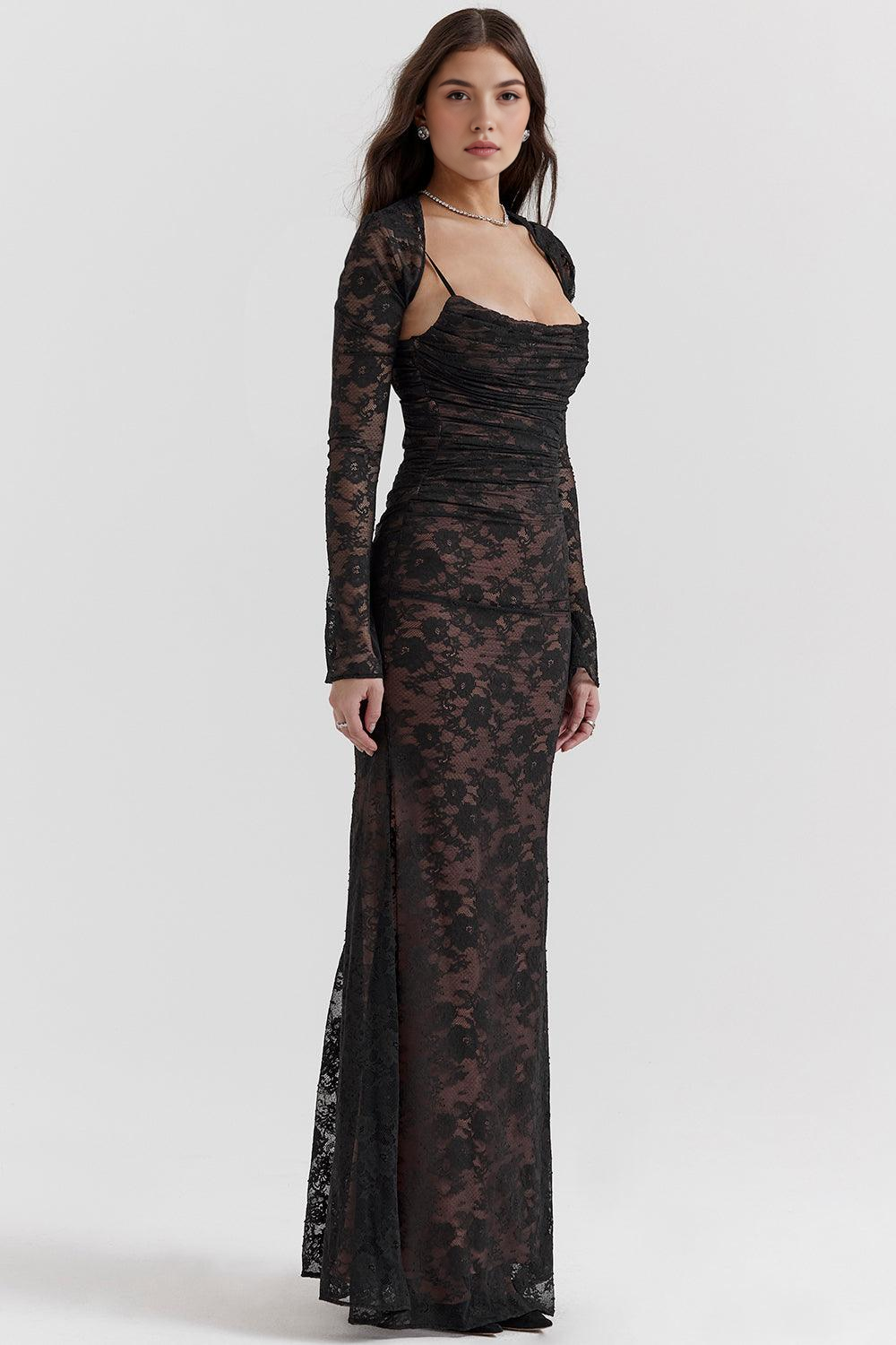 Briana Long Bustier Dress