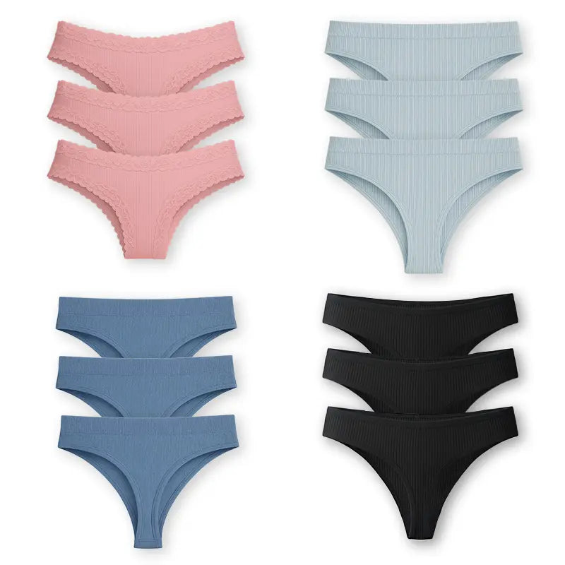 Ultimate Comfort Set – 12 Panties (CottonLace, CottonComfort, Classic & FlexCotton)