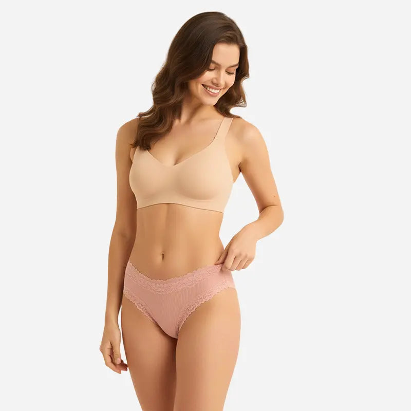 MODELOS - CottonLace Slips - Spitzen-Brazilian - Kaufe 4, erhalte 8 + 🎁