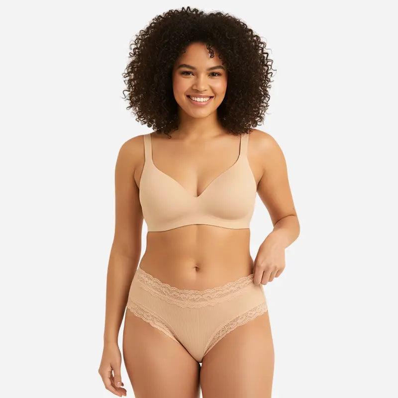 MODELOS - CottonLace Slips - Spitzen-Brazilian - Kaufe 4, erhalte 8 + 🎁